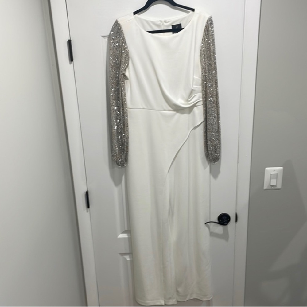 Adrianna Papell white jumpsuit